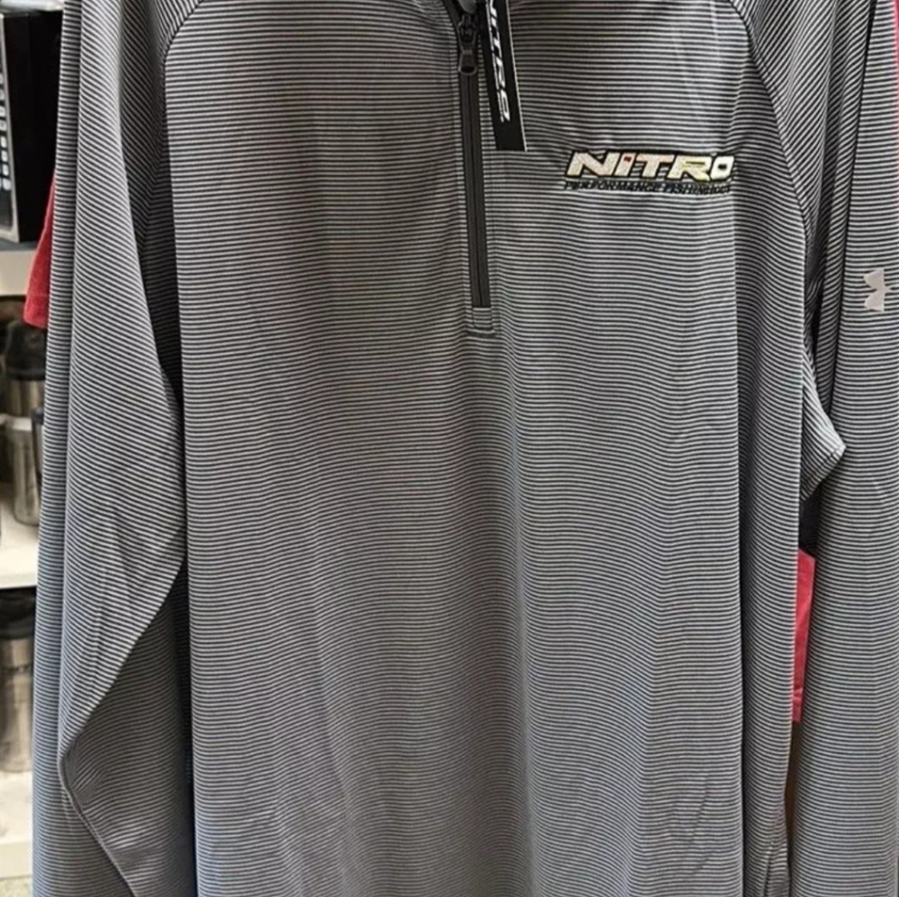 Underarmour nitro performance fishing boats 1/4 zip long sleeve shirt